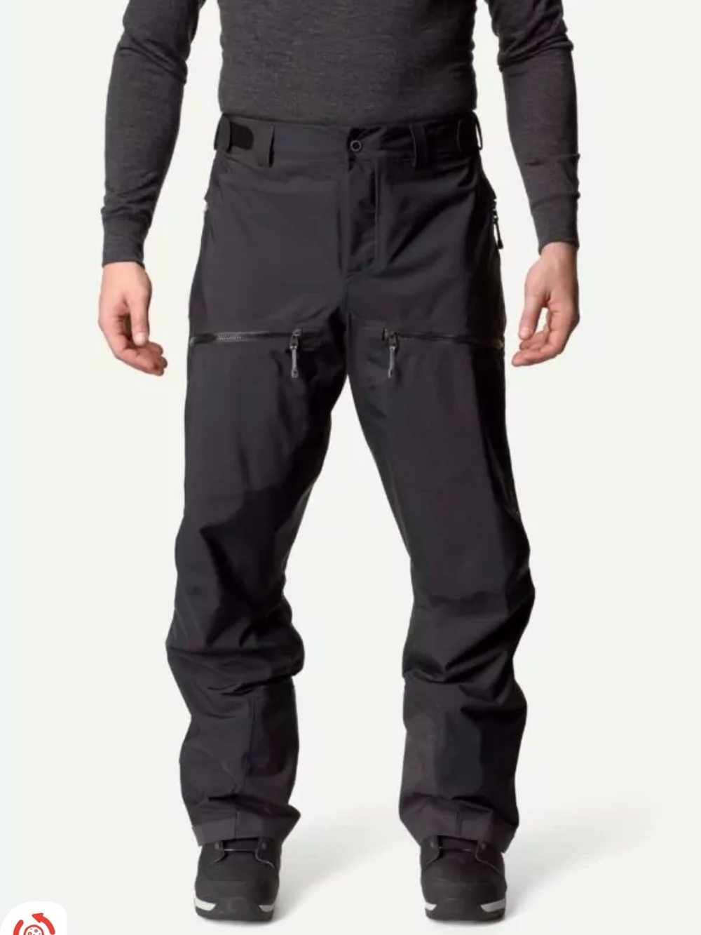 Houdini Men’s Purpose Shell Pants Size S True Black Waterproof Ski Mountain New
